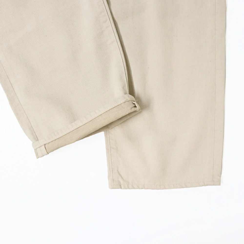 KURO DENIM (クロ デニム) OPTIMA Wide Straight Denim "OFF WHITE" ワイド ストレート デニム オフホワイト【964029】