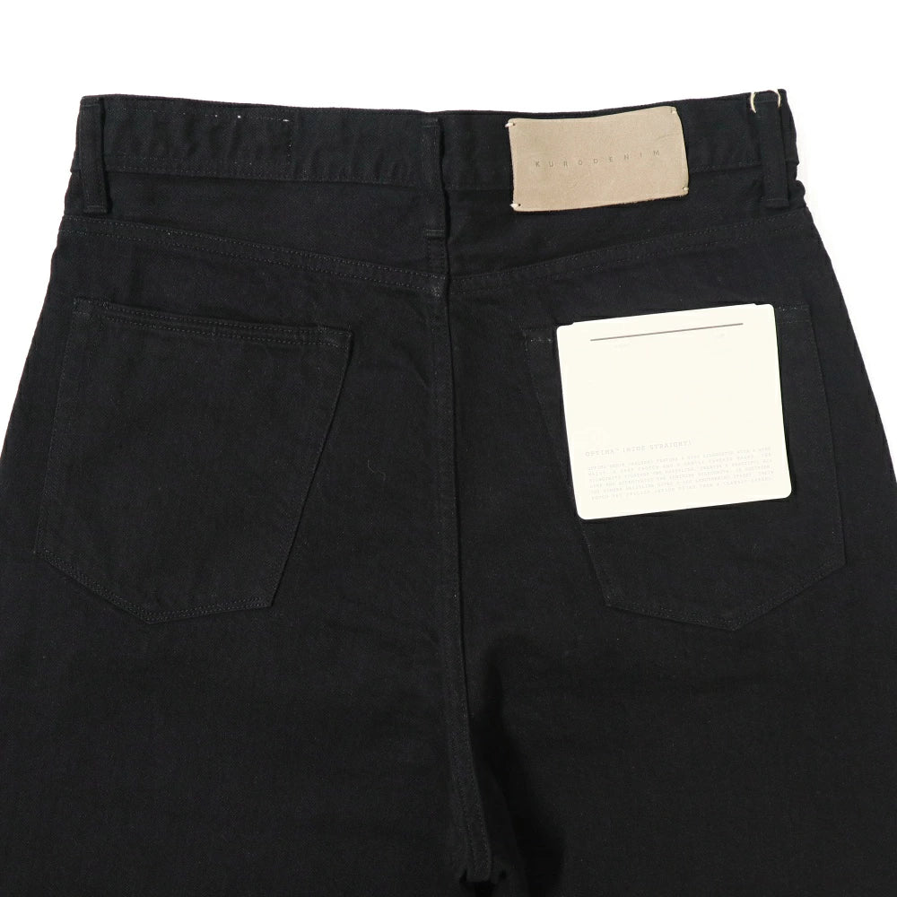 KURO DENIM (クロ デニム)OPTIMA Wide Straight Denim "BLACK ONE WASH"【964103】