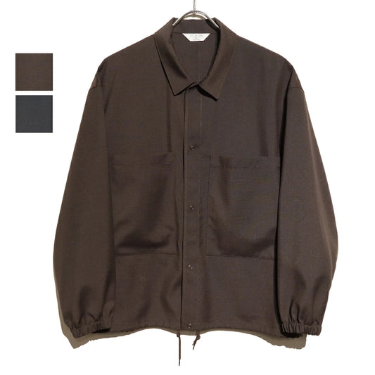 STILL BY HAND(スティル バイ ハンド)Double Pocket Shirt Jacket ウール/ポリ ダブルポケット シャツジャケット【BL01253】