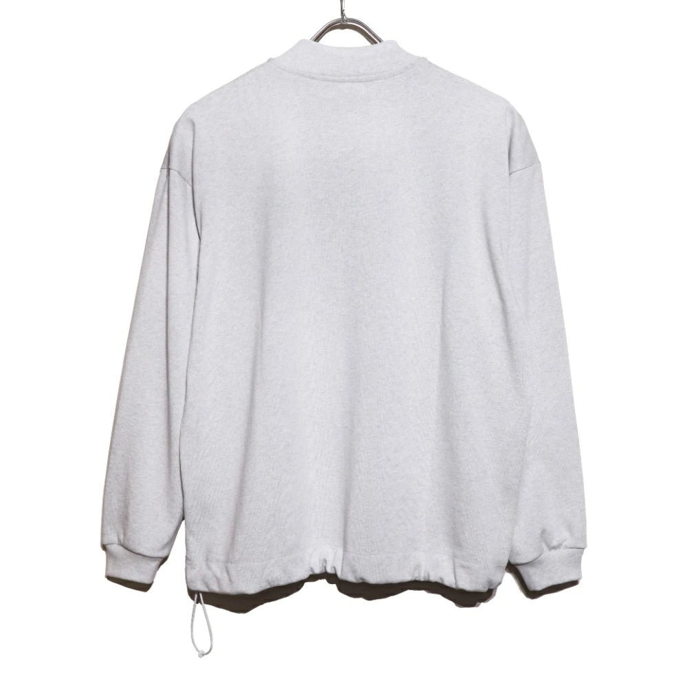 LAMOND(ラモンド)　TUNISEX/ユニセックス DRAWST Mock Neck Cotton Long Tee ドロスト モックネック コットン ロングT【LM-C-207-CT】