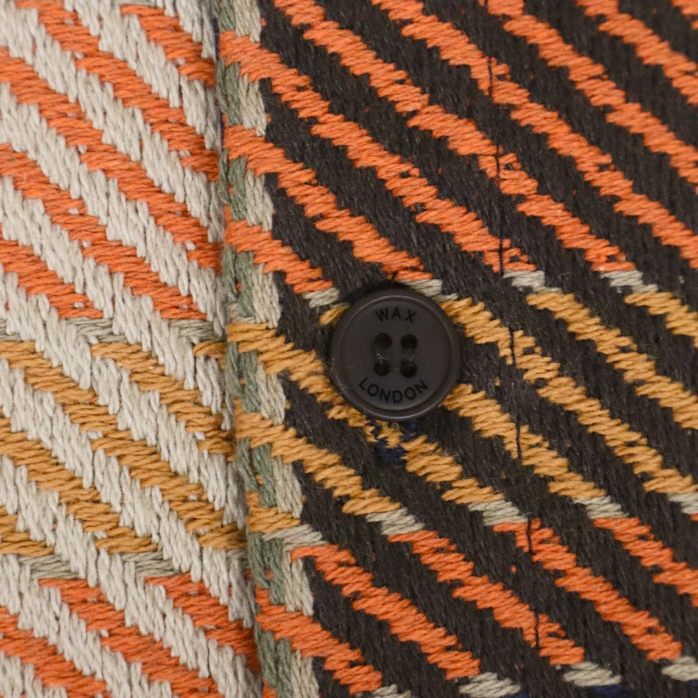 Wax London(ワックスロンドン)Whiting - Pike Check Overshirt ”Orange/Multi”