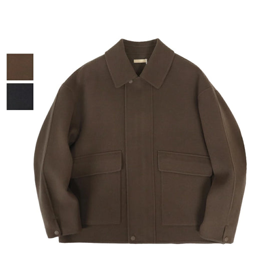 LAMOND(ラモンド) DOUBLE WEAVE WOOL BLOUSON スーパー140 ウール ブルゾン【LM-O-131】