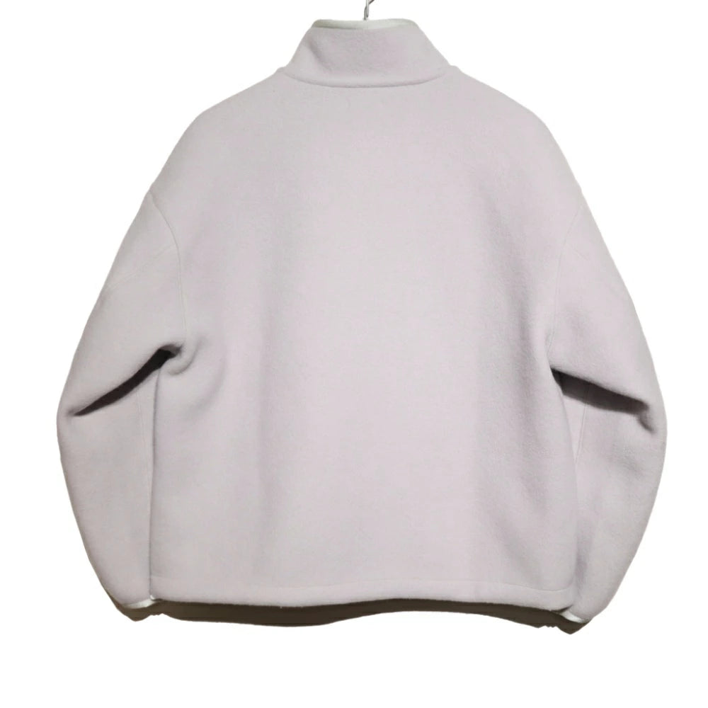LAMOND(ラモンド)Unisex/ユニセックス Pure Super100s Lambs Wool Fleece Blouson スーパー100s ラムウール フリース スタンドカラーブルゾン【LM-O-130】