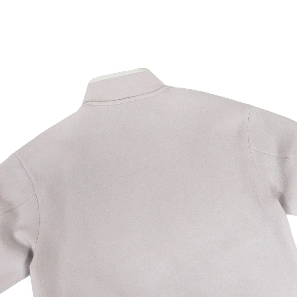 LAMOND(ラモンド)Unisex/ユニセックス Pure Super100s Lambs Wool Fleece Blouson スーパー100s ラムウール フリース スタンドカラーブルゾン【LM-O-130】