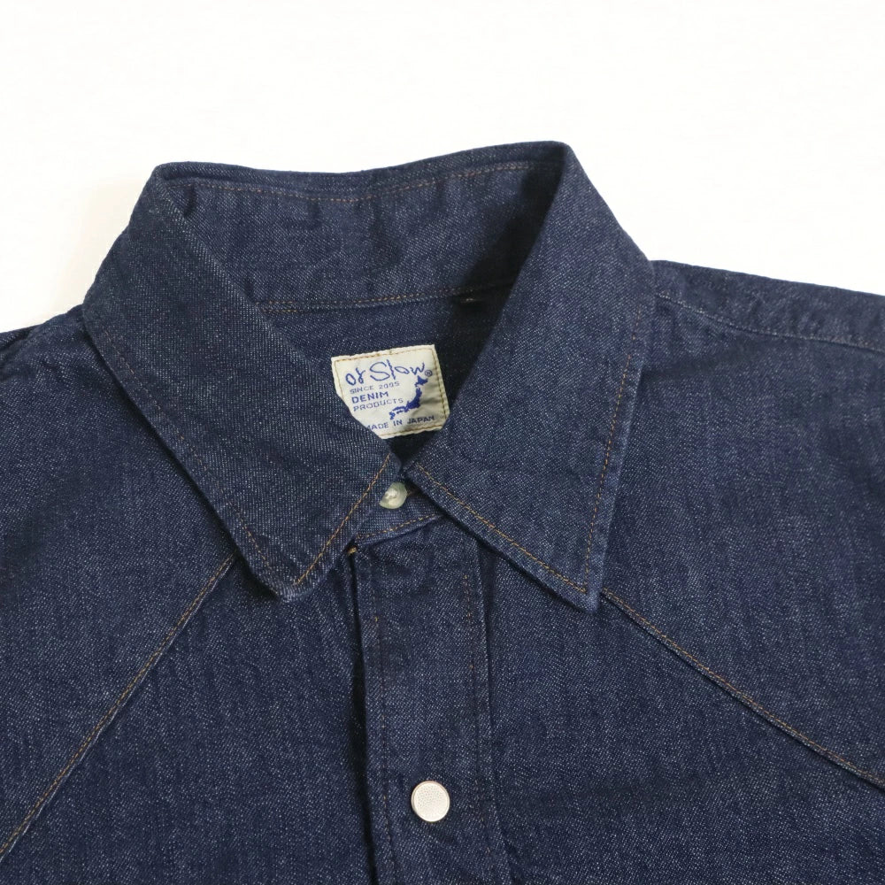 orSlow(オアスロウ)Western Denim Shirts One Wash デニム ウェスタン シャツ"ONE WASH"【01-8124-81】