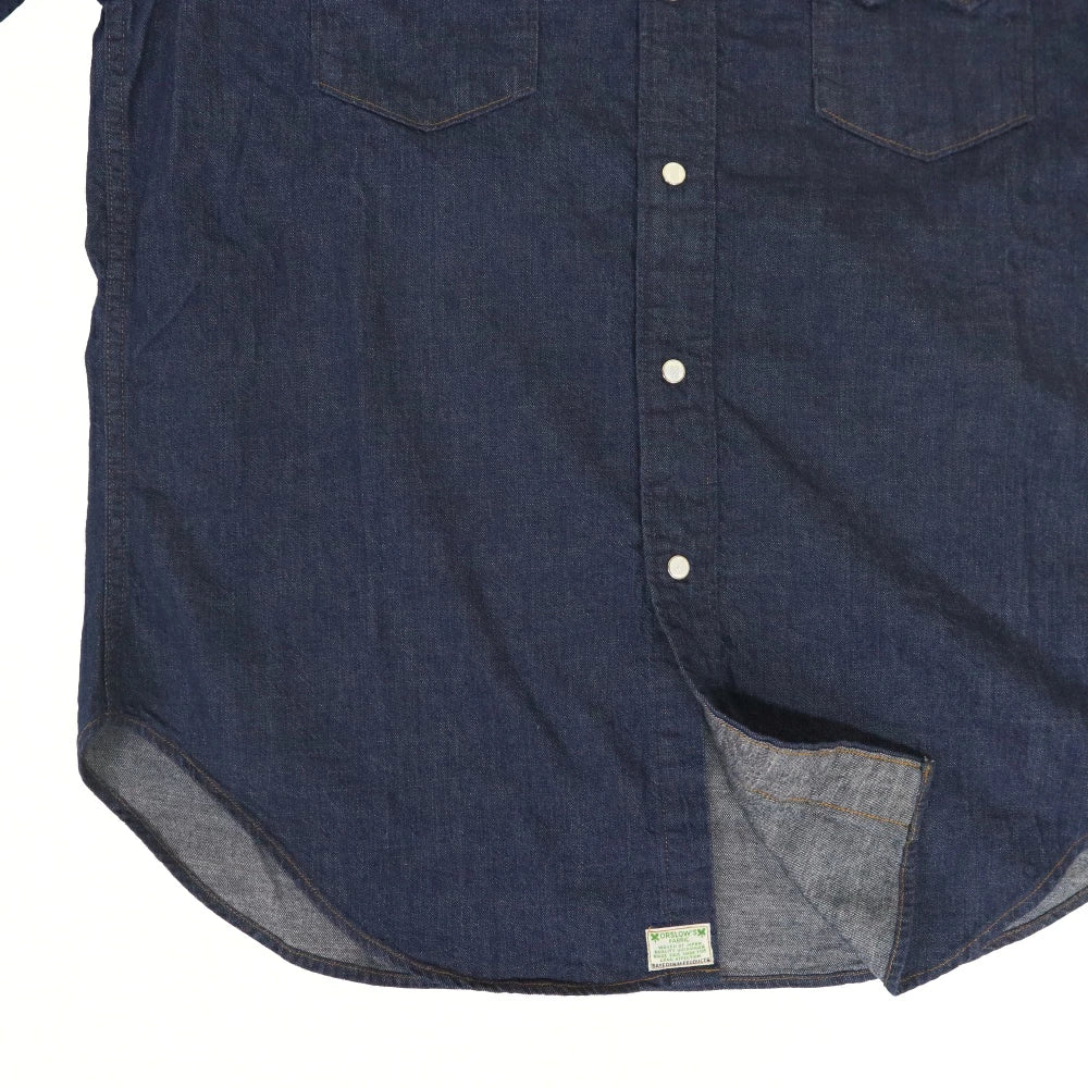 orSlow(オアスロウ)Western Denim Shirts One Wash デニム ウェスタン シャツ"ONE WASH"【01-8124-81】