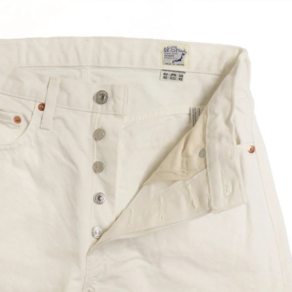 orSlow(オアスロウ)105 80s ホワイトデニム ”White” 【01-1050W-69】