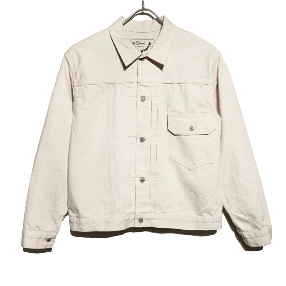 orSlow(オアスロウ)TYPE1 40'S PLEATED FRONT BLOUSE "ECRU"【03-6011-66】