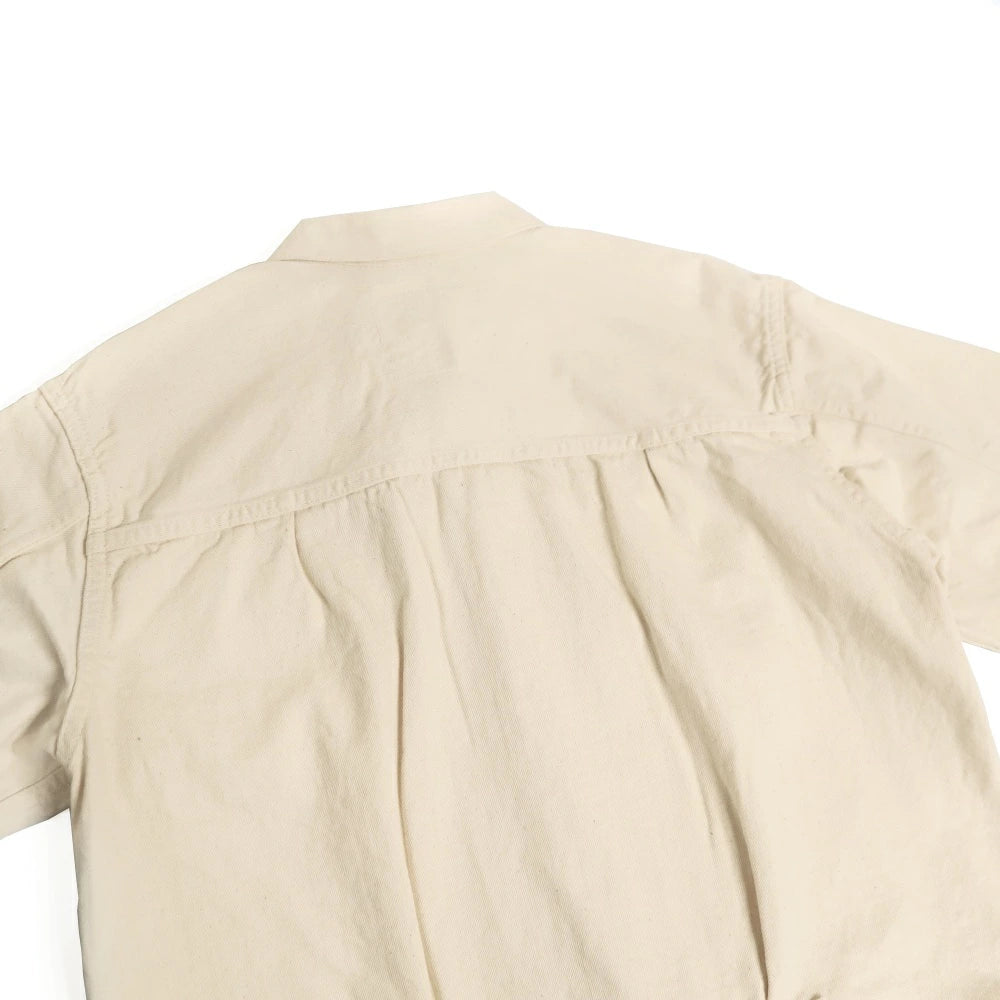 orSlow(オアスロウ)TYPE1 40'S PLEATED FRONT BLOUSE "ECRU"【03-6011-66】