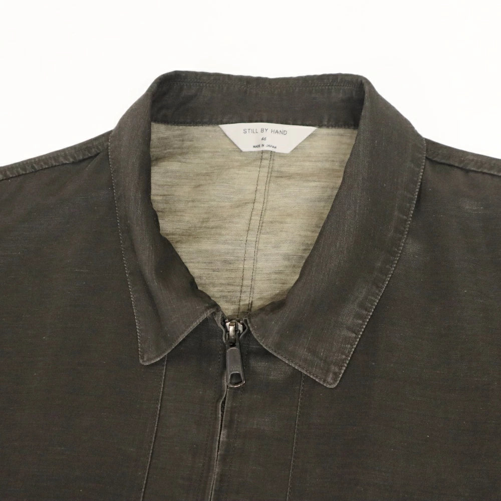 STILL BY HAND(スティル バイ ハンド)Pigment Print Zip Up Blouson ピグメントプリント ジップアップ ブルゾン【BL05261】