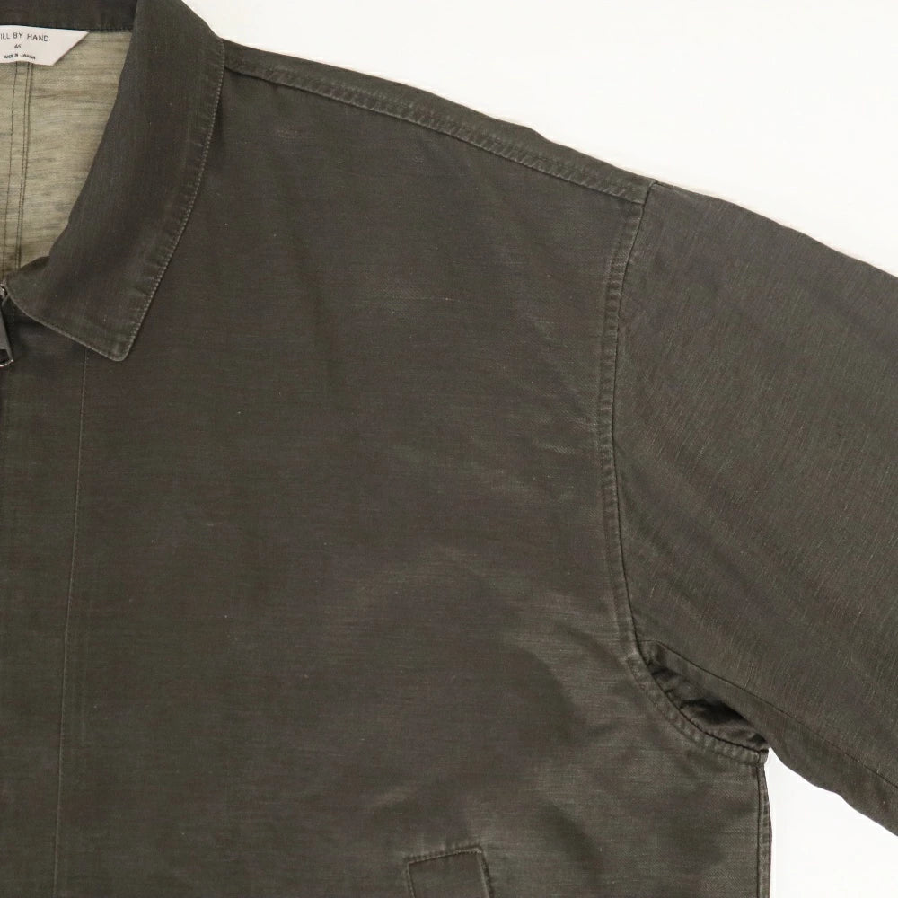 STILL BY HAND(スティル バイ ハンド)Pigment Print Zip Up Blouson ピグメントプリント ジップアップ ブルゾン【BL05261】
