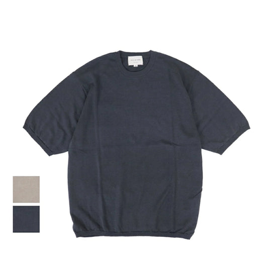 STILL BY HAND(スティル バイ ハンド)Linen/Cotton Knit Tee リネン/コットン ニットT【KN03262】