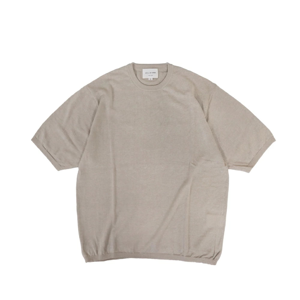 STILL BY HAND(スティル バイ ハンド)Linen/Cotton Knit Tee リネン