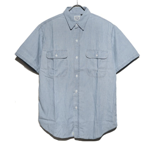 orSlow(オアスロウ) S/S Chambray Work Shirts w/ Flap Pocket ショートスリーブ シャンブレー ワーク シャツ "26SS"【01-8172-99】