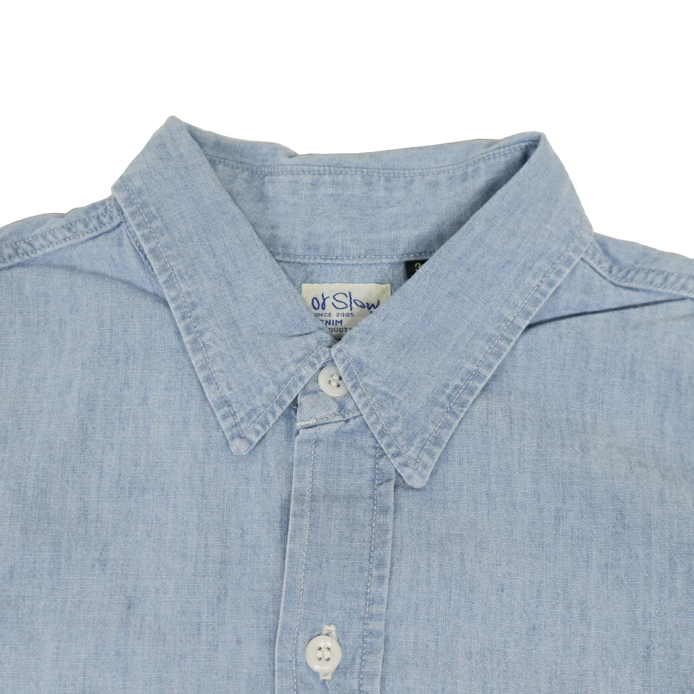 orSlow(オアスロウ) S/S Chambray Work Shirts w/ Flap Pocket ショートスリーブ シャンブレー ワーク シャツ "26SS"【01-8172-99】