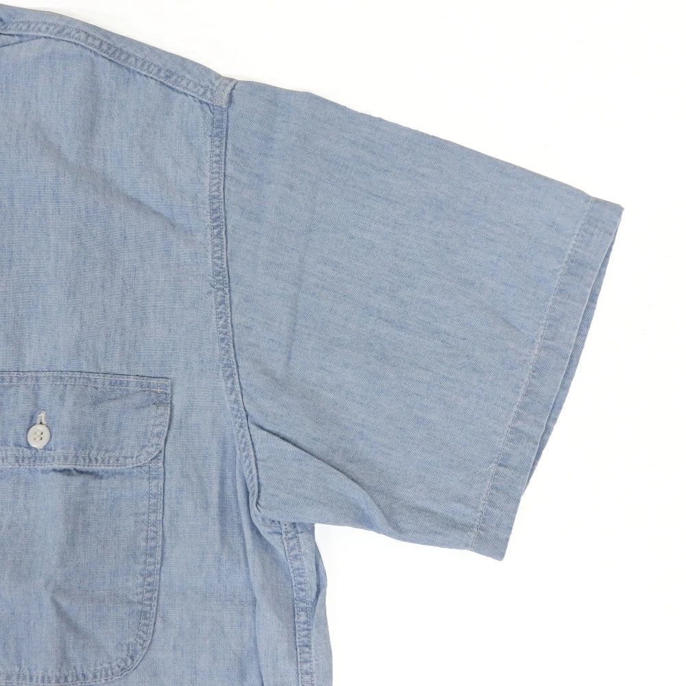 orSlow(オアスロウ) S/S Chambray Work Shirts w/ Flap Pocket ショートスリーブ シャンブレー ワーク シャツ "26SS"【01-8172-99】