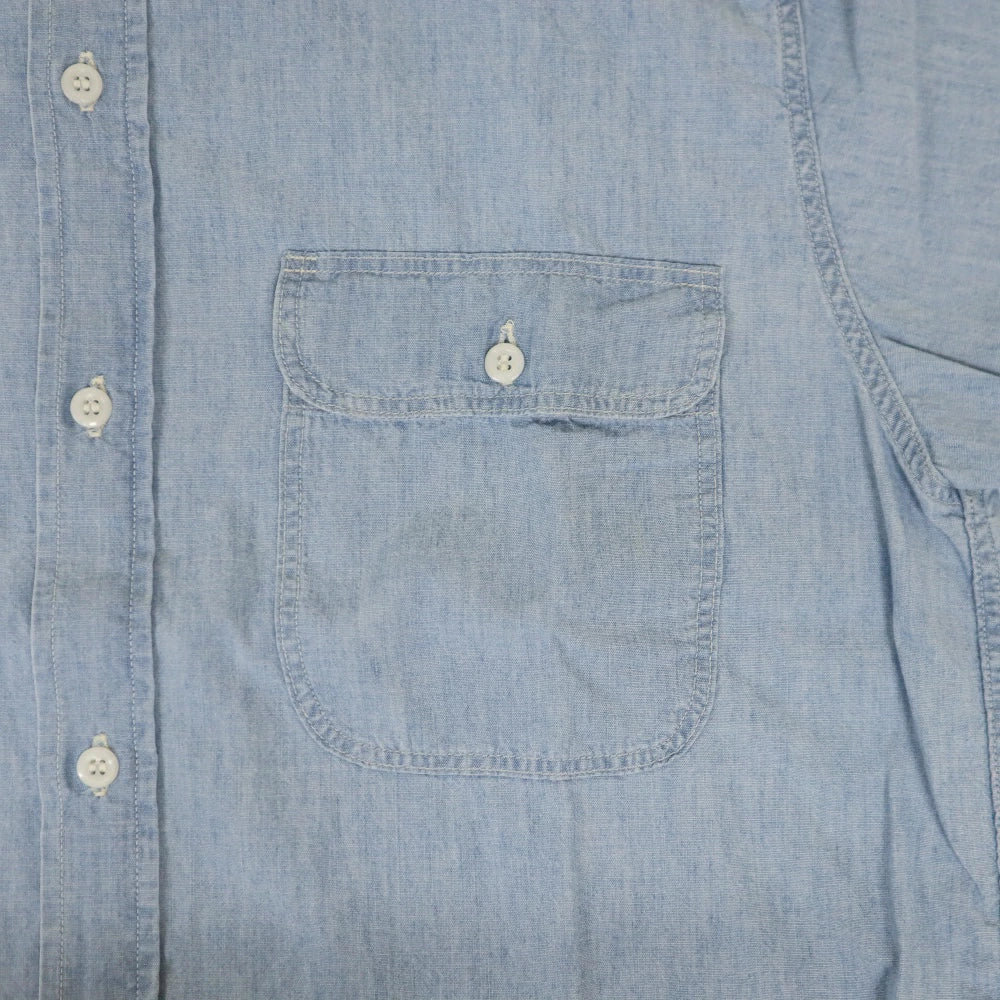 orSlow(オアスロウ) S/S Chambray Work Shirts w/ Flap Pocket ショートスリーブ シャンブレー ワーク シャツ "26SS"【01-8172-99】
