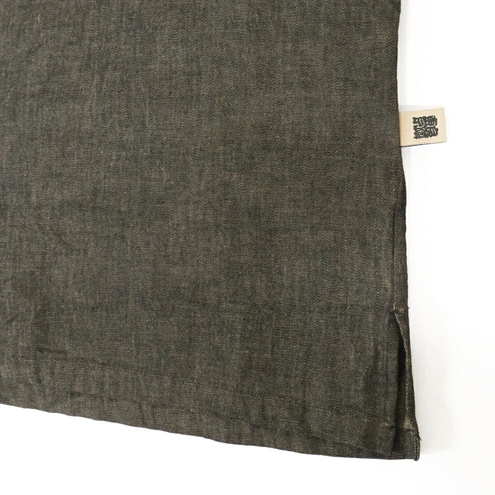 GOODNEIGHBORS SHIRTS(グッドネイバーズシャツ)BORROUGHS Relax Fit S/S Shirts BLACK 群馬泥染め リラックス フィット オープンカラーシャツ【BCS-149】