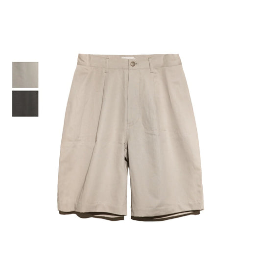STILL BY HAND(スティル バイ ハンド)Cotton Linen Wide Shorts コットン リネン ワイド ショーツ【PT10261】