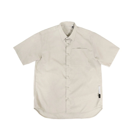 beruf baggage(ベルーフバゲージ)×GOODNEIGHBORS SHIRTS(グッドネイバーズシャツ)COMFY S/S Shirts "BEIGE" ドットエア ショートスリーブ シャツ【brf-GNS02】