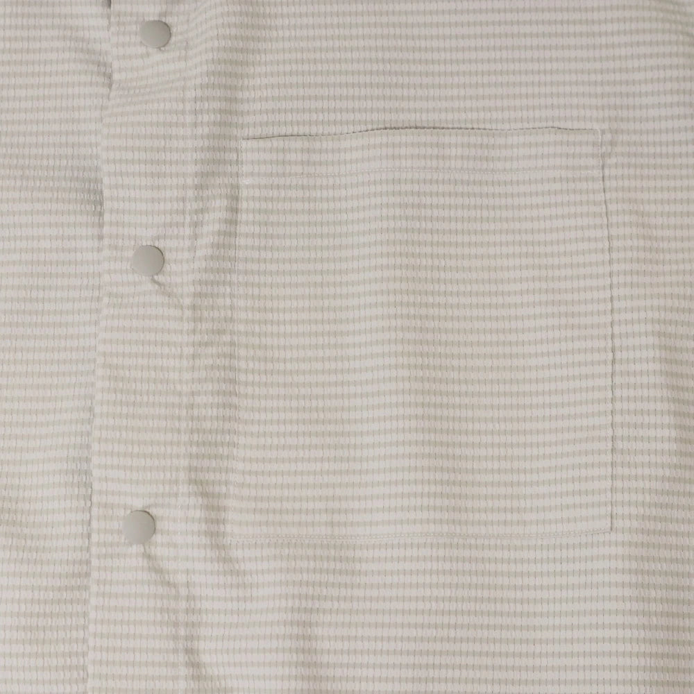beruf baggage(ベルーフバゲージ)×GOODNEIGHBORS SHIRTS(グッドネイバーズシャツ)COMFY S/S Shirts "BEIGE" ドットエア ショートスリーブ シャツ【brf-GNS02】