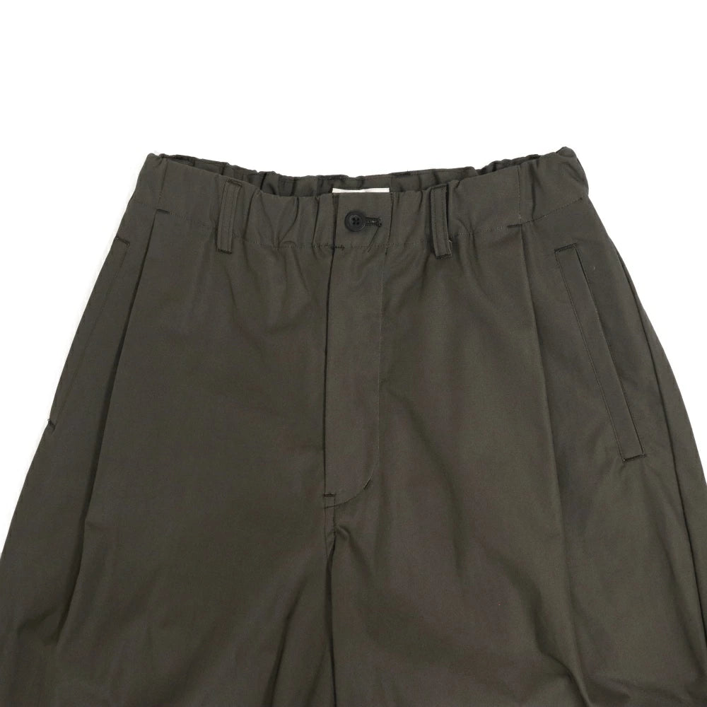 STILL BY HAND(スティル バイ ハンド)Cotton Weather Cloth Wide Shorts ウェザークロス 7分丈 カットオフ ショーツ【PT05262】