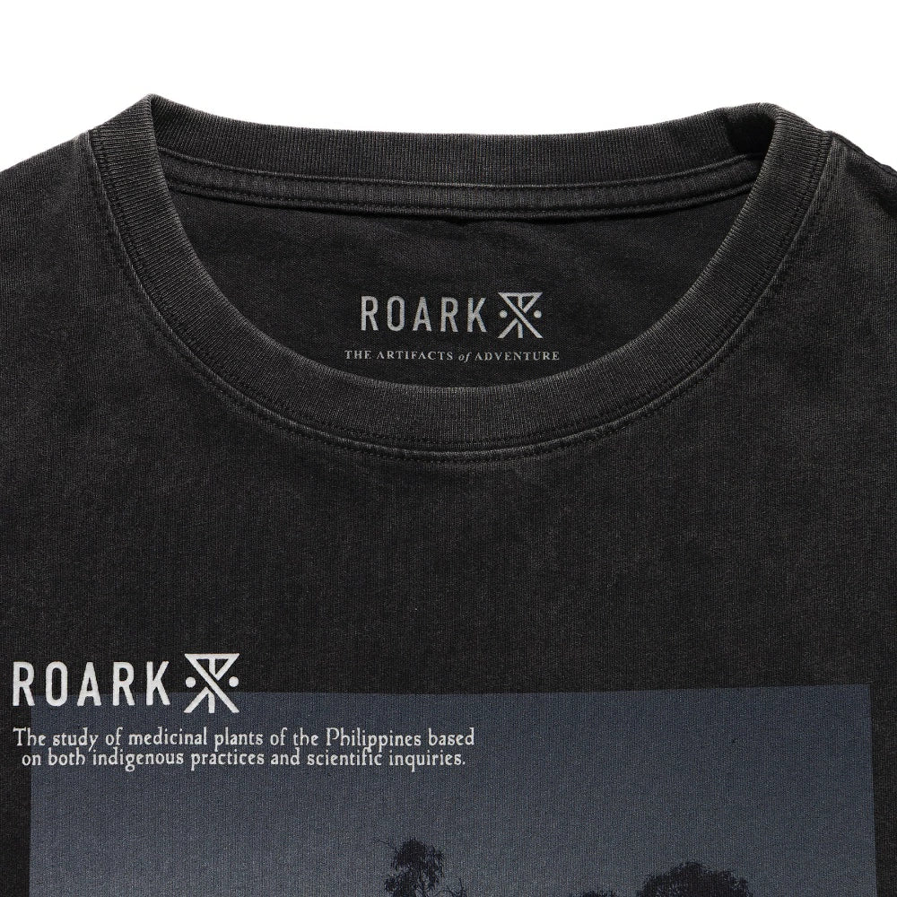 ROARK(ロアーク)"NATIVE PLANTS" WELL WORN TEE【RTJM1220-BLK】