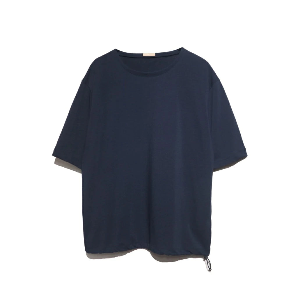 LAMOND(ラモンド) Vintage Twist Drawstring Basque Shirt 強撚ドローコード バスクシャツ【LM-C-218】