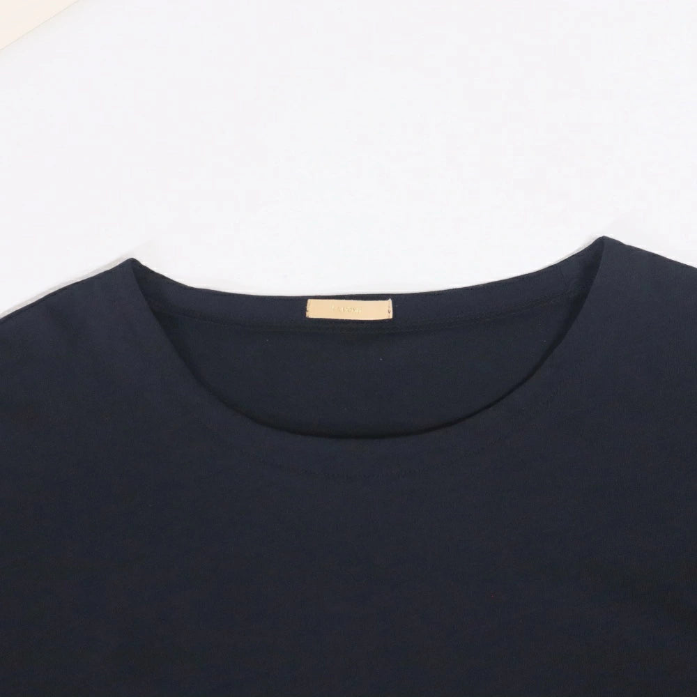 LAMOND(ラモンド) Vintage Twist Drawstring Basque Shirt 強撚ドローコード バスクシャツ【LM-C-218】