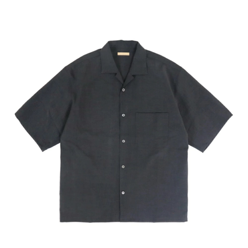 LAMOND(ラモンド)Shari Shirts ハイツイスト ポリエステル オープンカラーシャツ"26SS"【LM-S-083-UM】