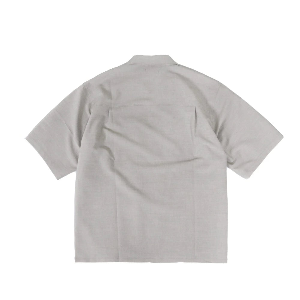 LAMOND(ラモンド)Shari Shirts ハイツイスト ポリエステル オープンカラーシャツ"26SS"【LM-S-083-UM】