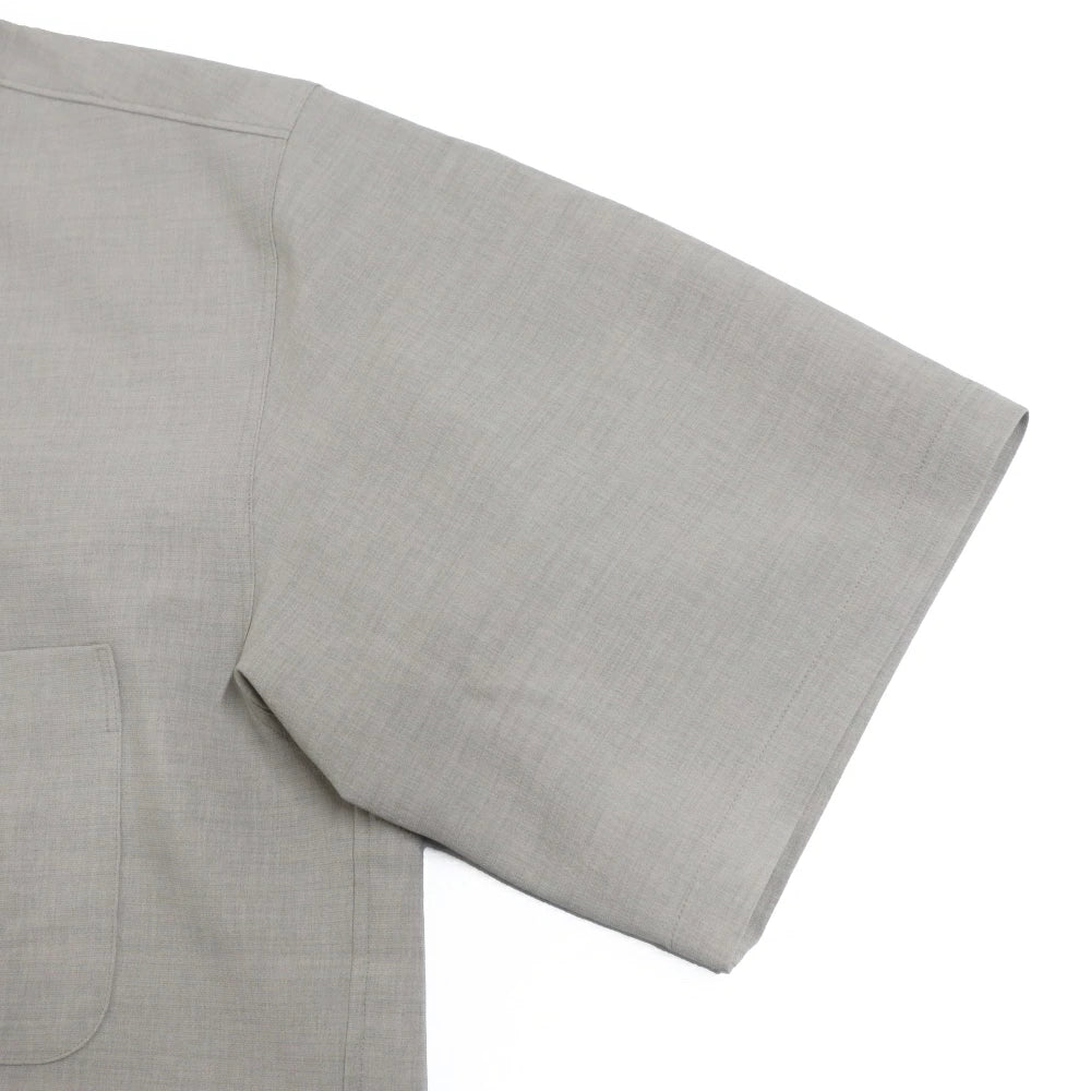 LAMOND(ラモンド)Shari Shirts ハイツイスト ポリエステル オープンカラーシャツ"26SS"【LM-S-083-UM】