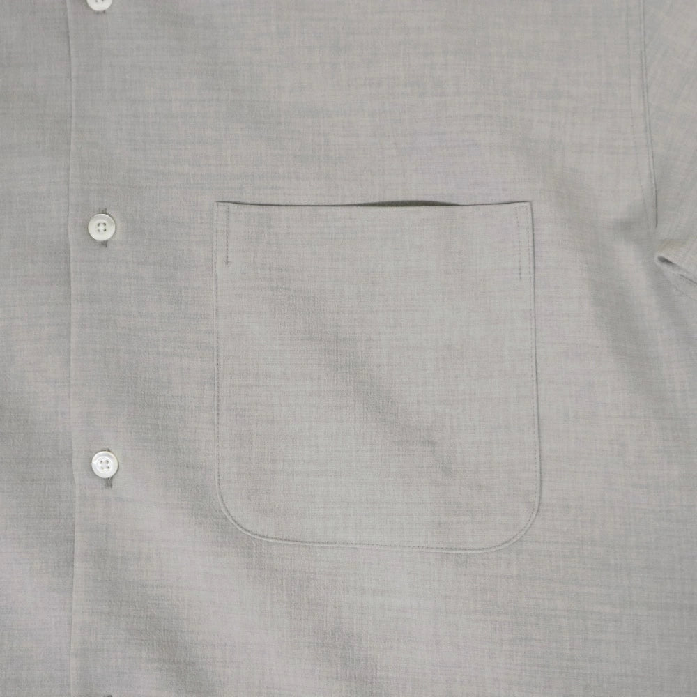 LAMOND(ラモンド)Shari Shirts ハイツイスト ポリエステル オープンカラーシャツ"26SS"【LM-S-083-UM】