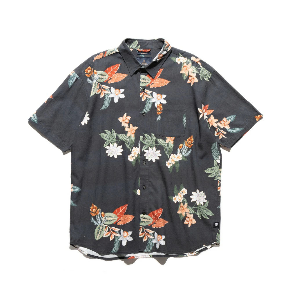 ROARK(ロアーク)"PALAWAN FLORAL" JOURNEY S/S【RWJ1206-BLK】