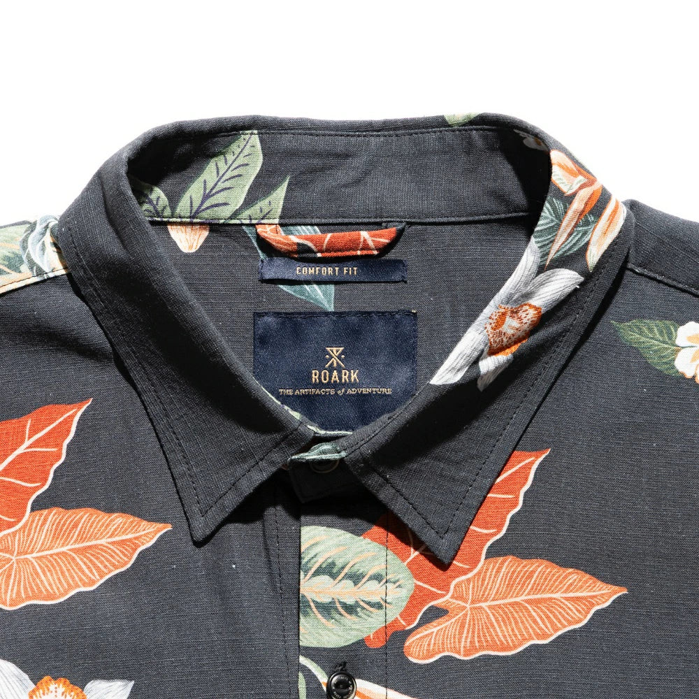 ROARK(ロアーク)"PALAWAN FLORAL" JOURNEY S/S【RWJ1206-BLK】