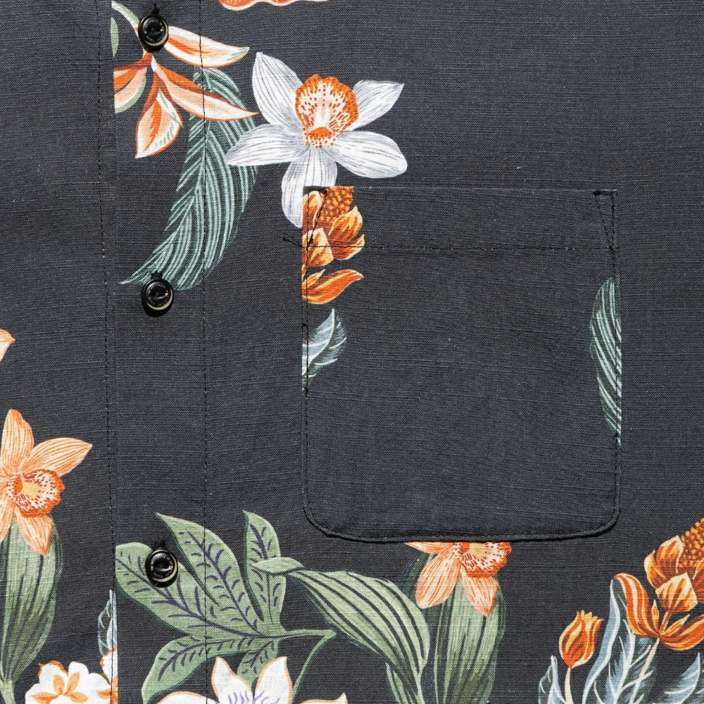 ROARK(ロアーク)"PALAWAN FLORAL" JOURNEY S/S【RWJ1206-BLK】