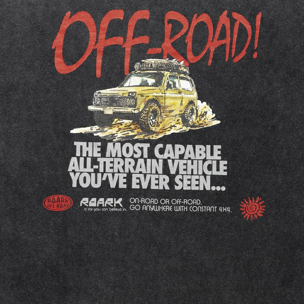 ROARK(ロアーク)"OFF ROAD" WELL WORN L/S TEE【RLTJ1253-BLK】