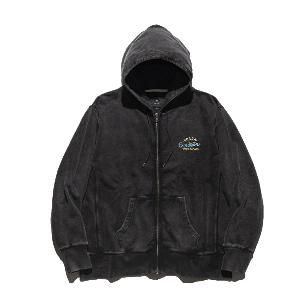 ROARK(ロアーク)"SIGN WRITER" F/Z HOOD SWEAT【RSWJ1250-BLK】