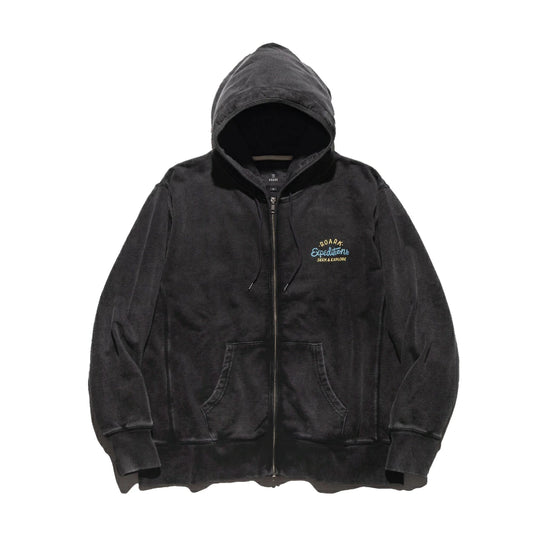 ROARK(ロアーク)"SIGN WRITER" F/Z HOOD SWEAT【RSWJ1250-BLK】