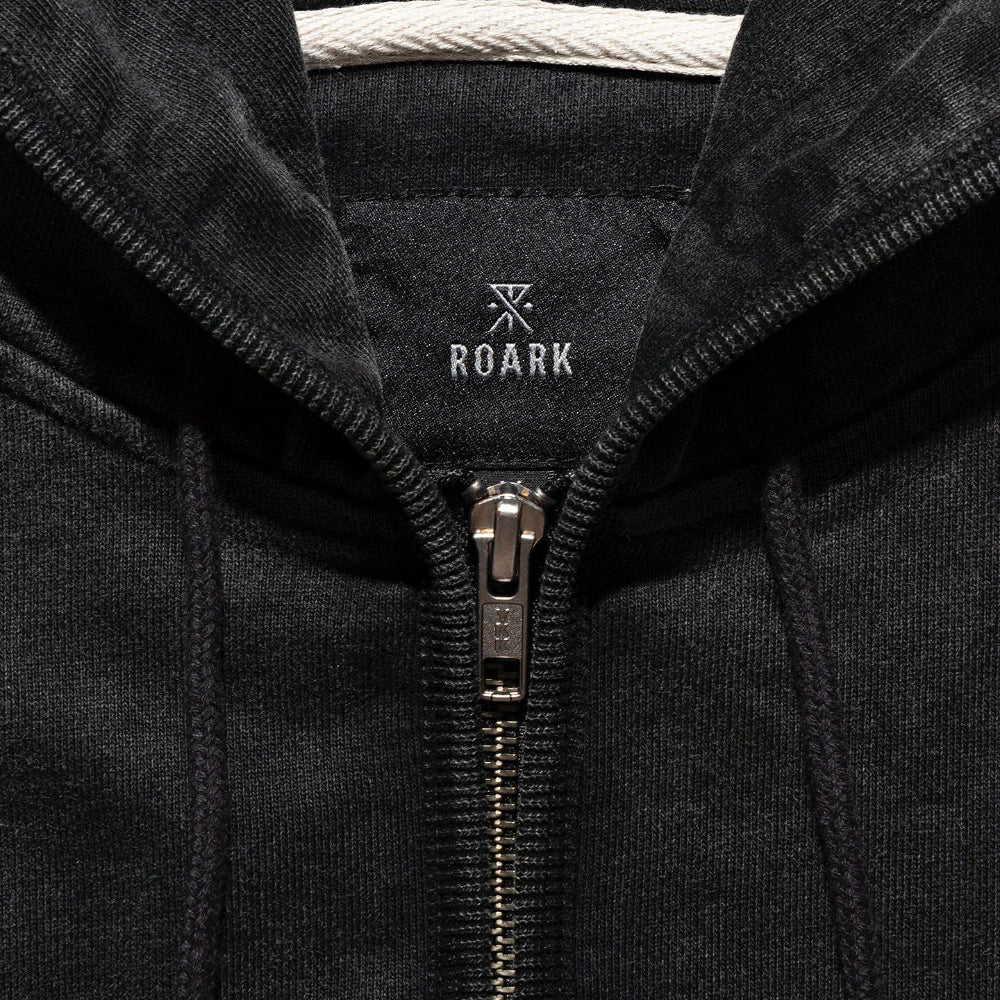 ROARK(ロアーク)"SIGN WRITER" F/Z HOOD SWEAT【RSWJ1250-BLK】