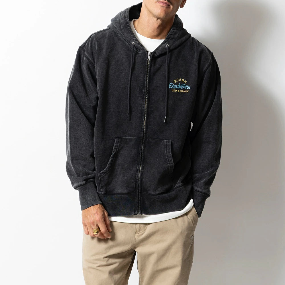 ROARK(ロアーク)"SIGN WRITER" F/Z HOOD SWEAT【RSWJ1250-BLK】