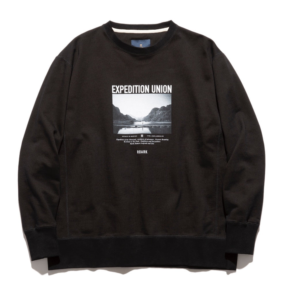 ROARK REVIVAL(ロアーク リバイバル)“EXPEDITION UNION" PHOTO CREW SWEAT フォトプリント クルーネック スウェット