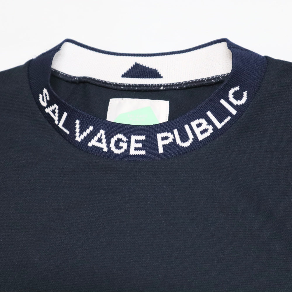 SALVAGE PUBLIC Kolepa(サルベージ パブリック コレパ)"Malama" Recycle Pique 鹿の子 モックネックTシャツ